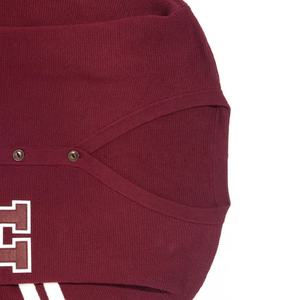 Suéteres de Punto Personalizados Estilo Universitario Vintage, Cárdigans Casuales de Invierno, Abertura Frontal, Parches Bordados, Detalles de Botones - Product Image 2