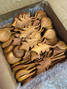 Cuillère en bois artisanale du Vietnam, bois naturel, cuisine, export en vrac - Product Image 5