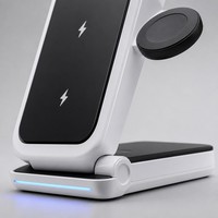 Chargeur sans fil double bobine 3-en-1 Nouveauté 2026 pour entrepôt, chantier de construction, atelier, usine, mécanicien, technicien