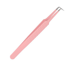 Pince à épiler 90 degrés en acier inoxydable de haute qualité de marque privée en gros pour l'extension des cils à vendre - Product Image 1