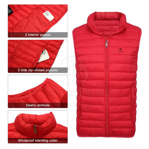 Chaleco acolchado informal hecho a medida de Pakistán 2024, tela transpirable a prueba de agua, estampado de logotipo, ropa exterior de invierno para jugadores con cremallera - Product Image 2