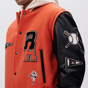 New Arrival Men's Canvas Thin Varsity <b>Jacket</b> with Stand Collar <b>Vintage</b> Street Style for Winter Wear Breathable & Quick Dry - Product Image 4