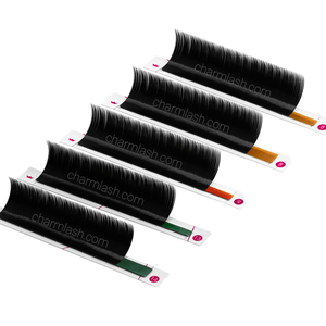 CharmLash Vente en gros Cils Extensions de cils de vison Cils avec emballage personnalisé Pas de mélange sans couture bleuâtre ni verdâtre 30-40% Briquet - Product Image 1