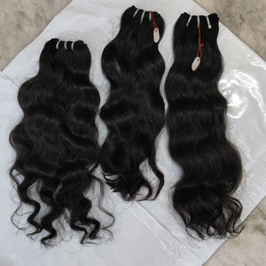 Cheveux bruts indiens Deep Wave, 100% cheveux vierges bruts, belle beauté de vague cheveux bruts tissant des cheveux indiens sans emmêlement - Product Image 1