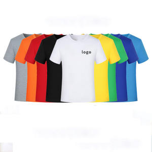 Oem logo personnalisé imprimé de broderie design vêtements de travail col rond à manches courtes pour la publicité d'entreprise T-shirt culturel - Product Image 1