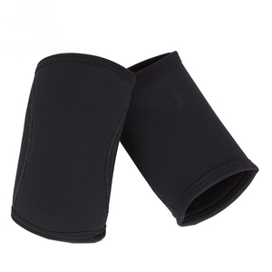 Manchon de compression universel unisexe en néoprène rouge pour le coude et le genou, à enfiler, protection toutes saisons - Product Image 3