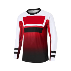 Maillot de motocross personnalisé en polyester sublimé, réversible, grande taille, léger, respirant, anti-UV, polo de course automobile - Product Image 3