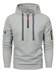 Sudadera con Capucha Deportiva de Spandex, Estilo Nuevo, Ajuste Holgado, Fabricantes Personalizados, Sudadera Lisa para Hombre - Product Image 2