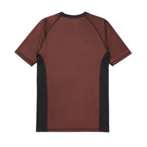 Ligero al por mayor diseño personalizado Unisex tejido conjunto de lucha camisetas + Pantalones cortos sublimación completa 2 uds conjunto de protección contra sarpullidos - Product Image 3