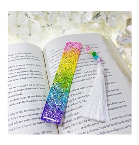 Marca de libro de resina personalizada, precio asequible, producto hecho a mano, de alta calidad Natural resina epoxi, marca de libro de lectura, embalaje personalizado - Product Image 6