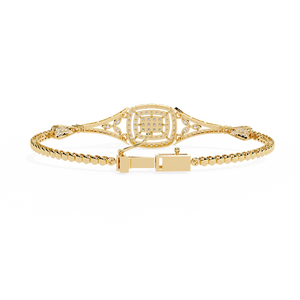 Bracelet en or 18 carats orné de diamants de laboratoire fabuleux - Product Image 3