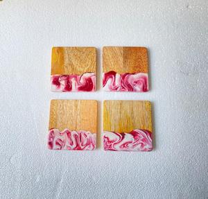 Superventas en STAR CRSAFTS INDIA, posavasos para servir té, resina epoxi multifuncional y madera de acacia, alfombrilla para té, vajilla - Product Image 4