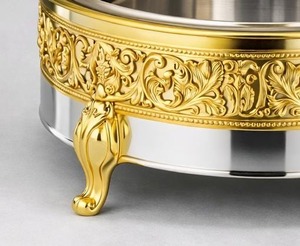Casserole isotherme en acier inoxydable de luxe, artisanat indien, écologique, avec chauffe-plat pour tous les types de cuisinières - Product Image 5