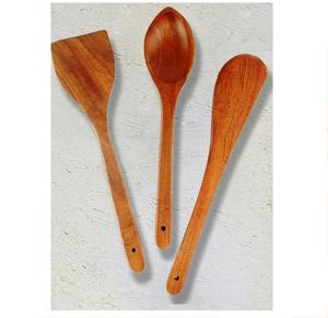 Utensilios de cocina de madera de acacia, juego de servidor de ensalada de madera de 2 hechos a mano, KETCHENWAR - Product Image 3