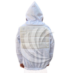 Chaqueta de Apicultura, Equipo de Protección Resistente a Picaduras con Malla de Algodón Transpirable y Velo para Ropa de Apicultor - Product Image 5