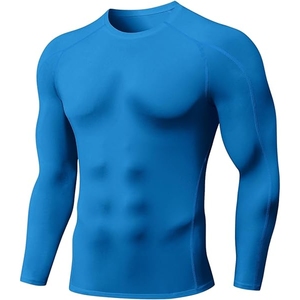 Chemise de compression imprimée de logo personnalisé de qualité supérieure vierge MMA Rash Guard sublimé BJJ Hyperfly Rash Guards pour hommes - Product Image 3