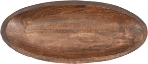 Bol à pâte en bois de manguier fait à la main, centre de table de style campagnard pour la décoration de la maison, plateau en bois pour les anniversaires, Noël, Halloween - Product Image 2