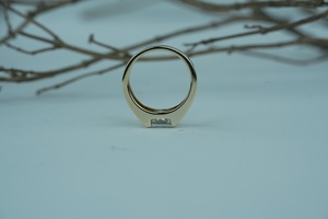 Bague en diamant de laboratoire de luxe coupe princesse VS1 clarté IGI SGL certifié or rose or argent fournisseur en gros - Product Image 5