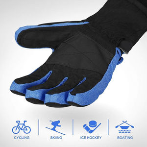 Guantes de Esquí Personalizados, Guantes de Esquí Transpirables, Guantes de Esquí de Cuero con Calefacción, Precio al por Mayor, Ropa de Invierno, Guantes de Esquí de Cuero con Palma Cálida - Product Image 4