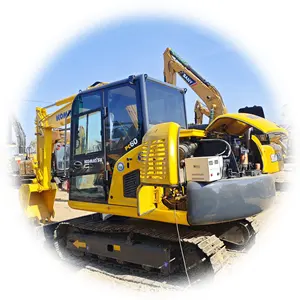 Cheapest excavator of 6 Ton KOMATSU excavator PC60 hydraulic machinery with excavator spare parts with high quality