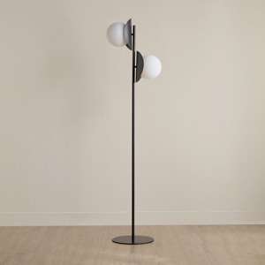 Moderna sala de estar de lujo decoración del hogar elegante forma de hongo lámpara de pie de tela blanca elegante soporte dorado LED para uso en el hogar y la Oficina - Product Image 2