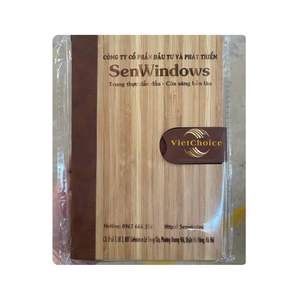 Cahier de couverture en bambou naturel 100% de haute qualité papeterie de bureau écologique en vrac de Vietchoice fabriqué au Viet Nam - Product Image 1