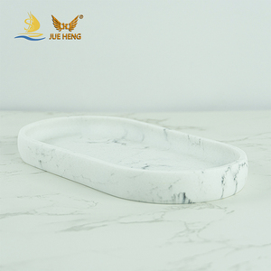 <strong>Cement</strong> Oval <strong>Tray</strong> <strong>Cement</strong> Bathroom Amenity Storage <strong>Tray</strong> for Hotel and Home - Product Image 6
