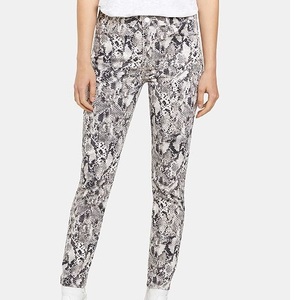 Pantalons en cuir effet serpent pour femmes, coupe slim, dernier design, haute qualité, taille mi-haute, streetwear, respirant, motif peau de serpent - Product Image 1