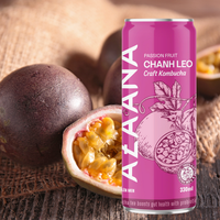 Kombucha Topverkoop Passiefruit Gezonde Dranken Niet-Alcoholisch Klaar Om Te Drinken Van Vietnam Fabrikant