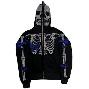 Sudadera con Capucha de Forro Polar con Cremallera Completa Personalizada al por Mayor para Hombre con Impresión Digital, Logotipo 3D en la Parte Delantera, Alta Calidad, Invierno - Product Image 1