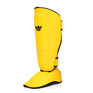 Espinilleras de Boxeo y MMA de Cuero de Alta Calidad para Adultos, Ligeras, Ajustables, Equipo de Protección Hecho en Pakistán - Product Image 5