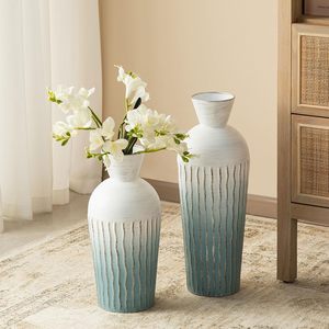 Lujo hecho a mano de hierro tema real decoración de la boda respetuoso con el medio ambiente florero de mesa con acabado de níquel diseño contemporáneo - Product Image 4