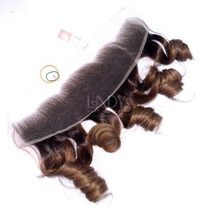 Cheveux vierges de haute qualité, mèches ombrées, couleur rebondissante, avec frontal et mèches pour faire des perruques - Product Image 2
