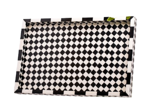 Bandeja de servicio con incrustaciones de hueso rectangulares hechas a mano más vendidas para el hogar, restaurante, Bar, Hotel, uso de boda disponible a precio mayorista - Product Image 6