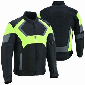 Col montant fermeture éclair avant meilleure vente 100% cuir sur mesure nouveauté manches longues polyester moto vestes - Product Image 1