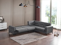 Set Sofa Sudut Lipat Modular Modern dengan Desain Nyaman untuk Ruang Tamu dan Ruang Kerja di Rumah