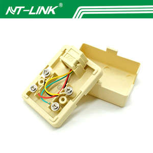 <span class=keywords><strong>Prise</strong></span> de surface téléphonique Modem <span class=keywords><strong>ADSL</strong></span> RJ11 à port unique Téléphone RJ11 6P4C à 2 Boîtier de <span class=keywords><strong>prise</strong></span> téléphonique femelle - Product Image 3