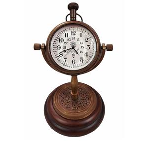Reloj de mesa náutico de latón personalizado para la decoración de la oficina en casa reloj de escritorio náutico decorativo interior cantidad a granel hecho en La India - Product Image 6
