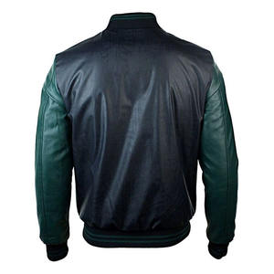 Veste de moto en cuir de vachette ras du cou pour hommes 2025 hiver mode Sports de plein air Double panneau veste en cuir enduit de PU pour hommes - Product Image 2