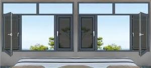 Modern Aluminum Alloy <b>Casement</b> <b>Windows</b> Designed with Tempered Glass and Stainless Steel Screen for Noise Reduction and Safety - Product Image 3