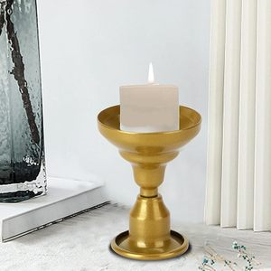 Luxury Wedding Home Decor Golden Metal Candlestick Stand Long <b>Taper</b> <b>Candle</b> Holder Set for Decoration <b>Candle</b> Mold - Product Image 4
