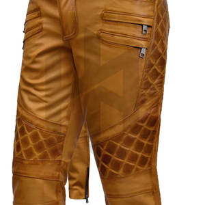 กางเกงหนังผู้ชายคุณภาพสูงขายส่ง รับทำโลโก้ ระบายอากาศได้ดี แห้งเร็ว น้ำหนักเบา ดีไซน์ลำลอง ทรงตรง เป็นมิตรกับสิ่งแวดล้อม - Product Image 6