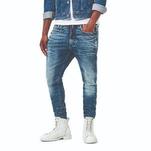 Ropa de calle de alta calidad Jean de pierna ancha Contraste personalizado Color Paint Splatter Slim Flared Jean Stacked Flare Denim Pantalones Hombres - Product Image 4