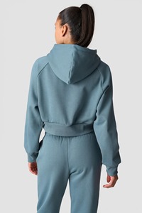 Sudadera Corta Personalizada para Mujer, Sudadera Corta Informal, Holgada, de Manga Larga, para Damas, OEM, ODM - Product Image 2