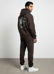 Sudaderas con capucha unisex extragrandes de otoño con cremallera, ecológicas, con logo personalizado, lisas, de algodón premium, de felpa, al por mayor - Product Image 4