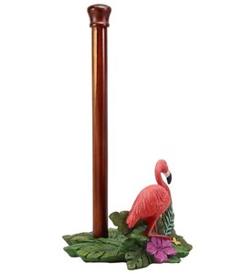 Peacock Design Porte-serviettes en papier en métal avec base ronde Distributeur de rouleaux de serviettes de comptoir pour la cuisine et la salle de bain - Product Image 4