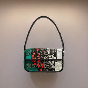 Bolso de Mano de Moda para Fiesta de Noche, Bordado por Diseñador, Hecho a Mano, con Cuentas Florales, Mini Bolso de Hombro, Acabado Premium - Product Image 2