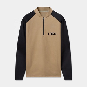 เสื้อกอล์ฟแขนยาวผ้าฟลีซสำหรับผู้ชายเสื้อสเวตเตอร์มีซิปสำหรับเล่นกีฬาดีไซน์ใหม่ - Product Image 2