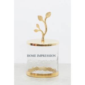 Wedding Table Decorative <b>Canisters</b> Classic Luxury Designing Kitchen Decor Metal and Glass <b>Sugar</b> Container Stone Knob Organizer - Product Image 4