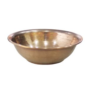 Bol décoratif en cuivre de qualité supérieure magnifiquement conçu idéal pour la décoration intérieure, la table de bureau et les cadeaux indiens traditionnels - Product Image 1